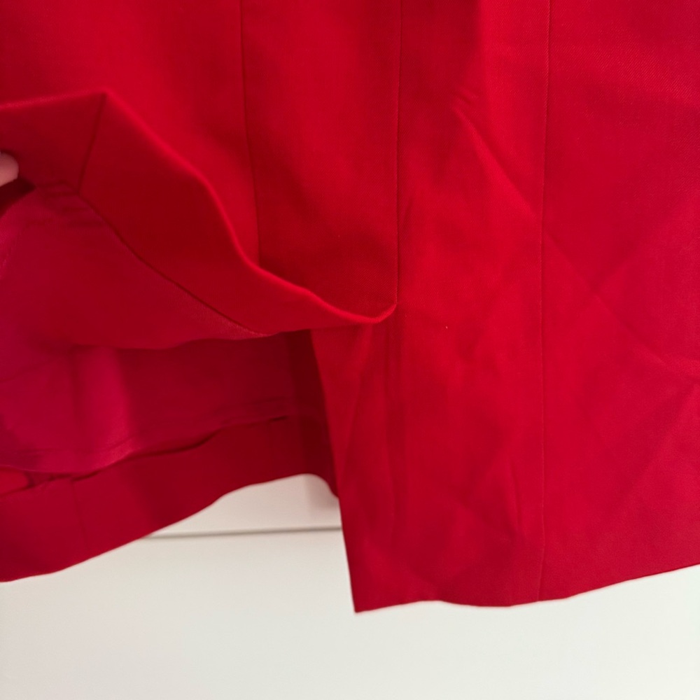 Brooks Brothers Dress Size 6 Red Form Fitting Wool Holiday Estethia G.B. Conte - Picture 9 of 11